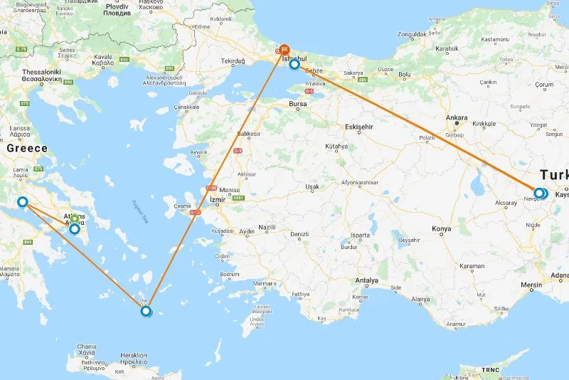 Travel to Explore Greece and Turkey