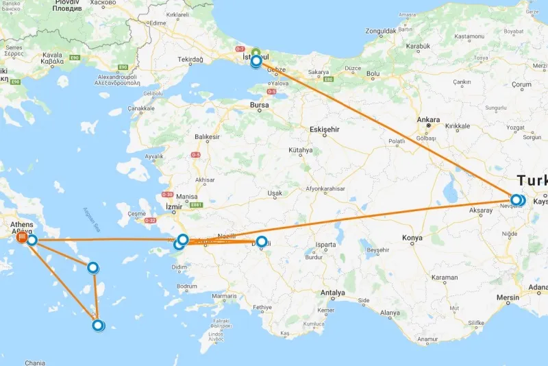 Travel to Highlights of Greece and Turkey