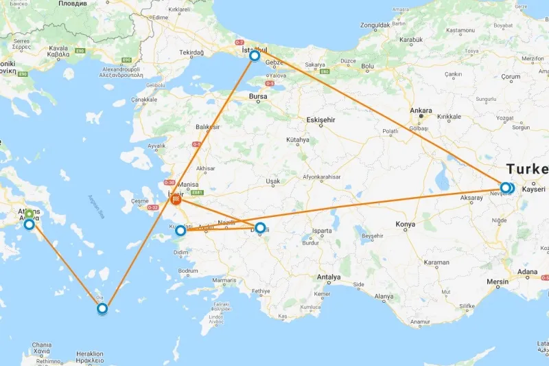 Travel in Combine Package From Athens to Istanbul