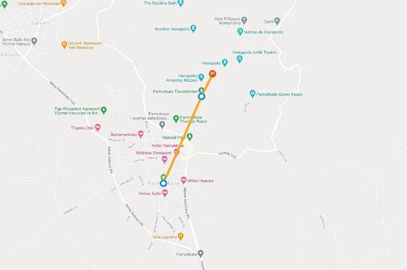 Travel to Pamukkale (Cotton Castle) and Hierapolis Tour