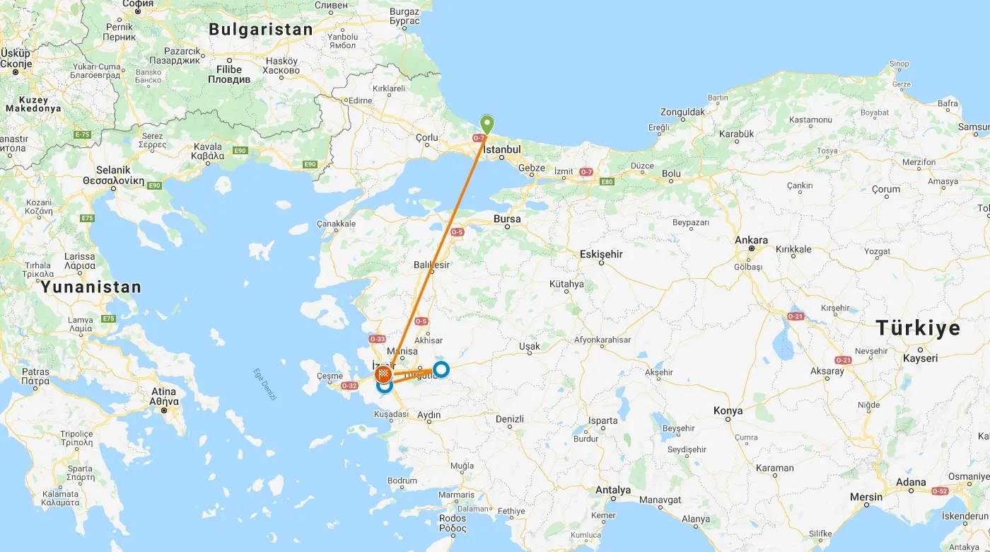 One-Day Biblical Izmir and Sardes Travel by Flight