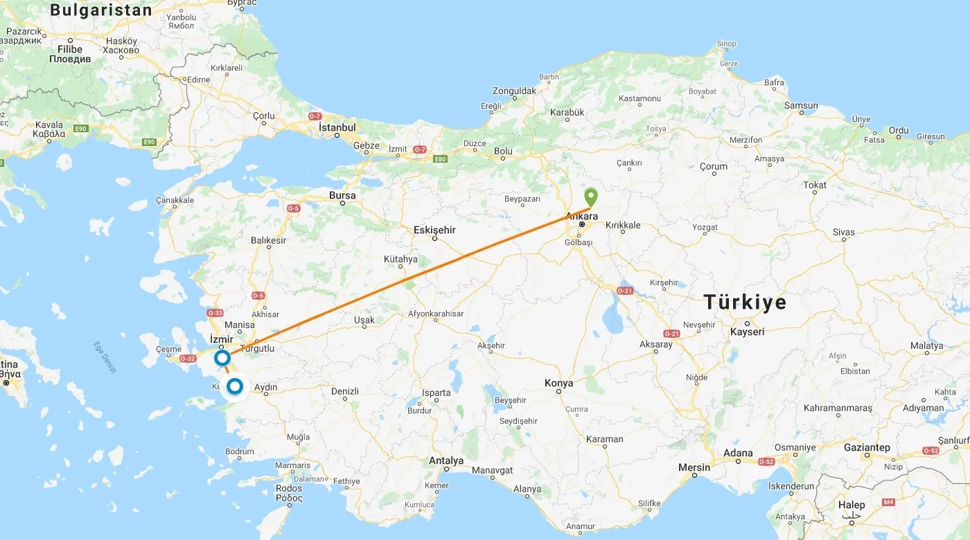 Travel in Ephesus Ancient City from Ankara