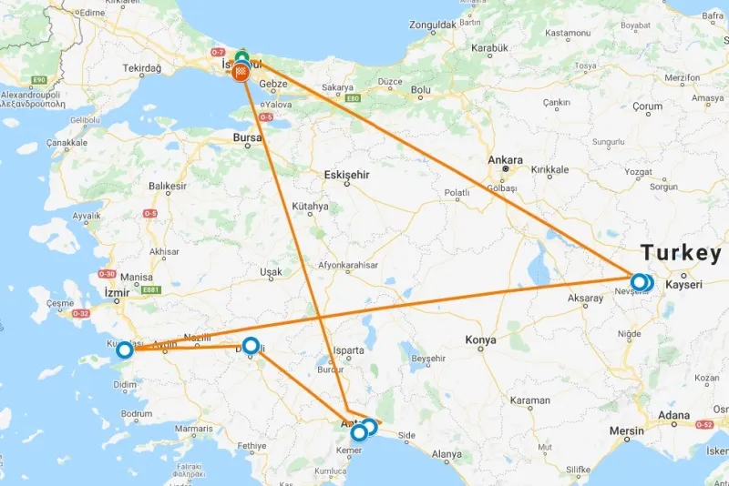 Travel to Turkey's Major Sites