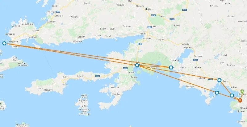 Travel in Fethiye and Marmaris Blue Voyage