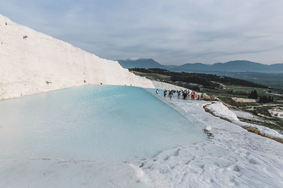 Travel to Pamukkale (Cotton Castle) and Hierapolis Tour